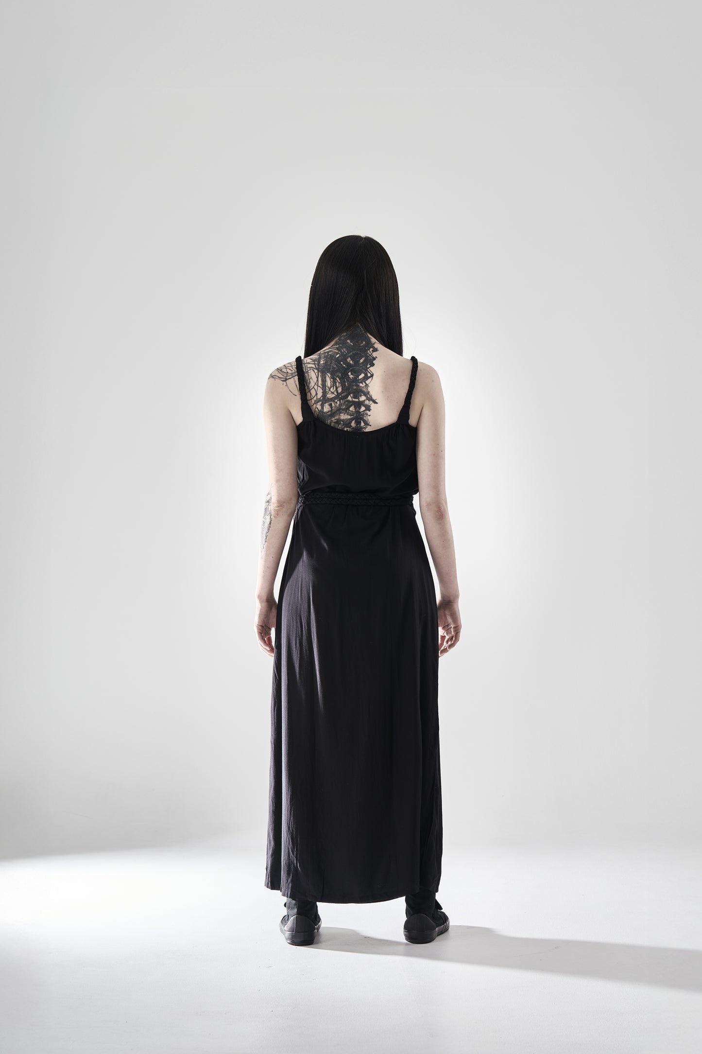 BRAIDED SLEEVELESS DRESS
