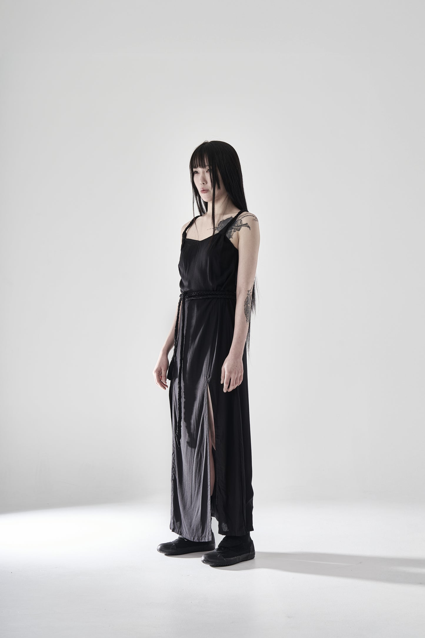 BRAIDED SLEEVELESS DRESS