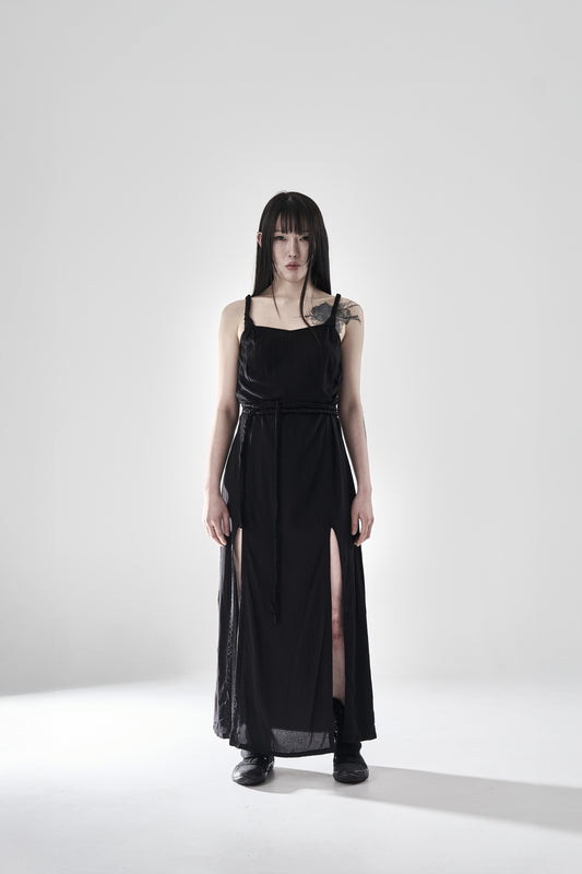 BRAIDED SLEEVELESS DRESS